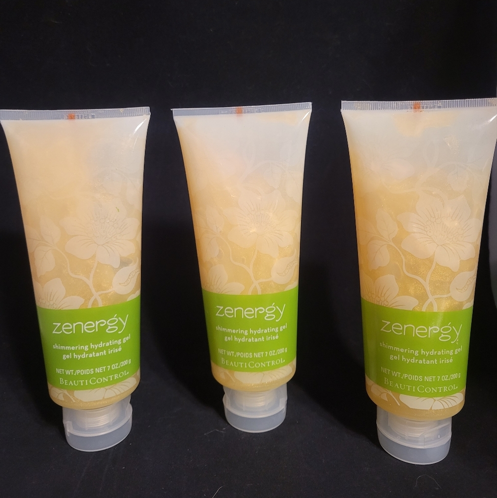 Lot of 3 BeautiControl Zenergy shimmering hydrating gel 7 oz. New, unopened.
